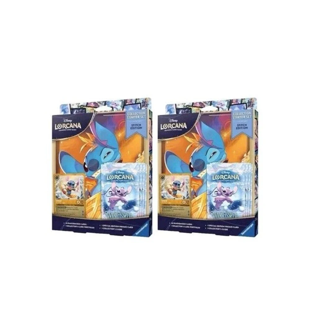 Disney Lorcana Winterspell Collection Starter - Stitch Glimmer Foil Promo Lot X2